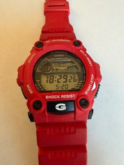 Casio G-Shock Rescue Red Digital Men's Watch G-7900A-4 Moon Tide Graph