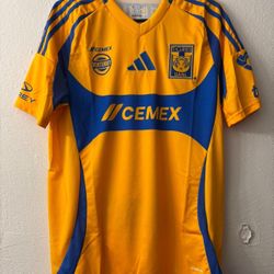 Adidas Tigres UANL 2024/2025 Authentic Home Jersey Men’s Size M & X-L