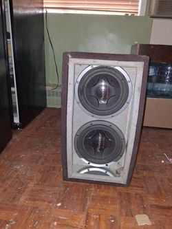 12 in. Speakers bass box