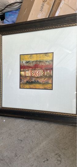 Frame picture bronze weed out glass frame hardware installed
