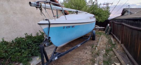 Sail boat and trailer