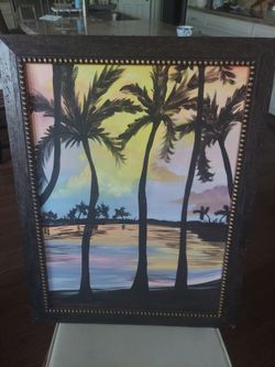 Vibrant tropical painting