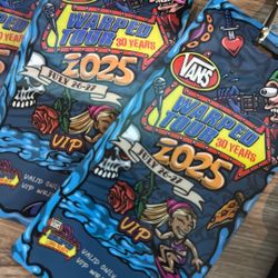 VANS WARPED TOUR VIP PASSES—letting Go For Cheap 