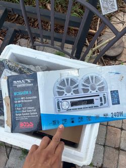 NEW Boss Audio MCK648W.6 Marine Audio Package Speaker Radio Music unit