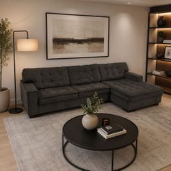 Clean Tufted Modern Casual Sectional *FREE DELIVERY*