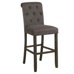Grace 44" Bar Stool, Grey