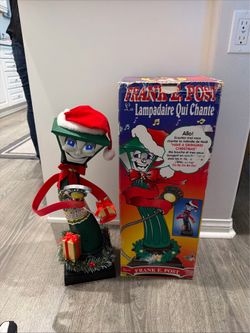 Telco 1998 Frank E. Post The Singing 24”Lamppost Animated Illuminated New In Box