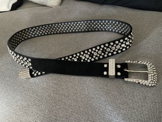 Black Rhinestone Belt