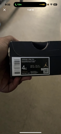 Jordan 4c black gray blue