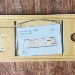 Bamboo Bathtub Tray Caddy 