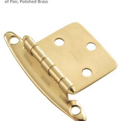 Hickory Hardware P139-3 Traditional Cabinet Door Hinge-Variable Overlay-Surface Mount-Face Frame Free Swinging-Easy Installation-Decorative Hardware, 