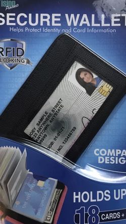 TOTAL VISION Secure Wallet RFID BLOCKING.