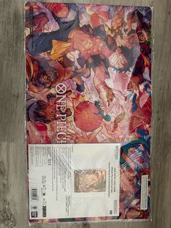 One piece cards flame flame fruit coliseum ace mat and leader