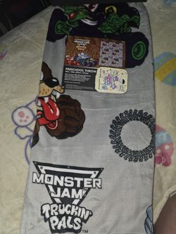 Monster Jam Trucks Blanket Toddler