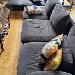 IKEA Soderhamn Navy Dark Gray Couch
