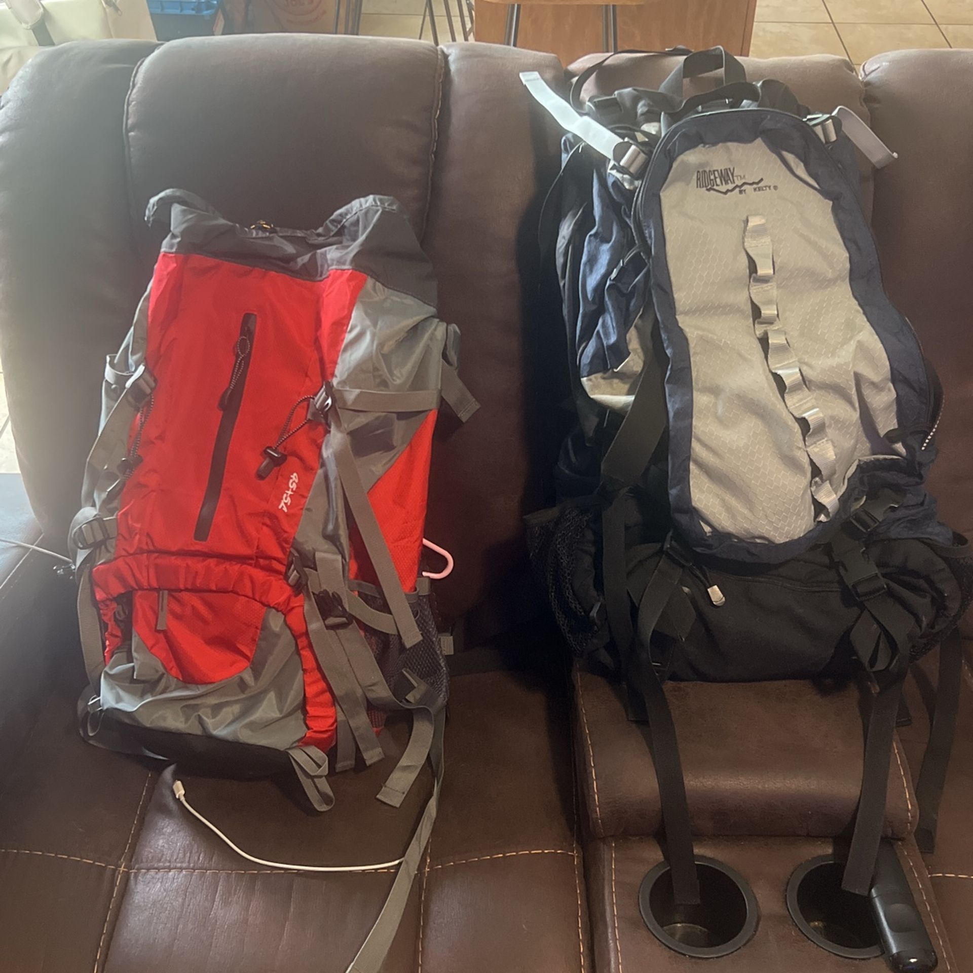 Two Hiking Backpacks