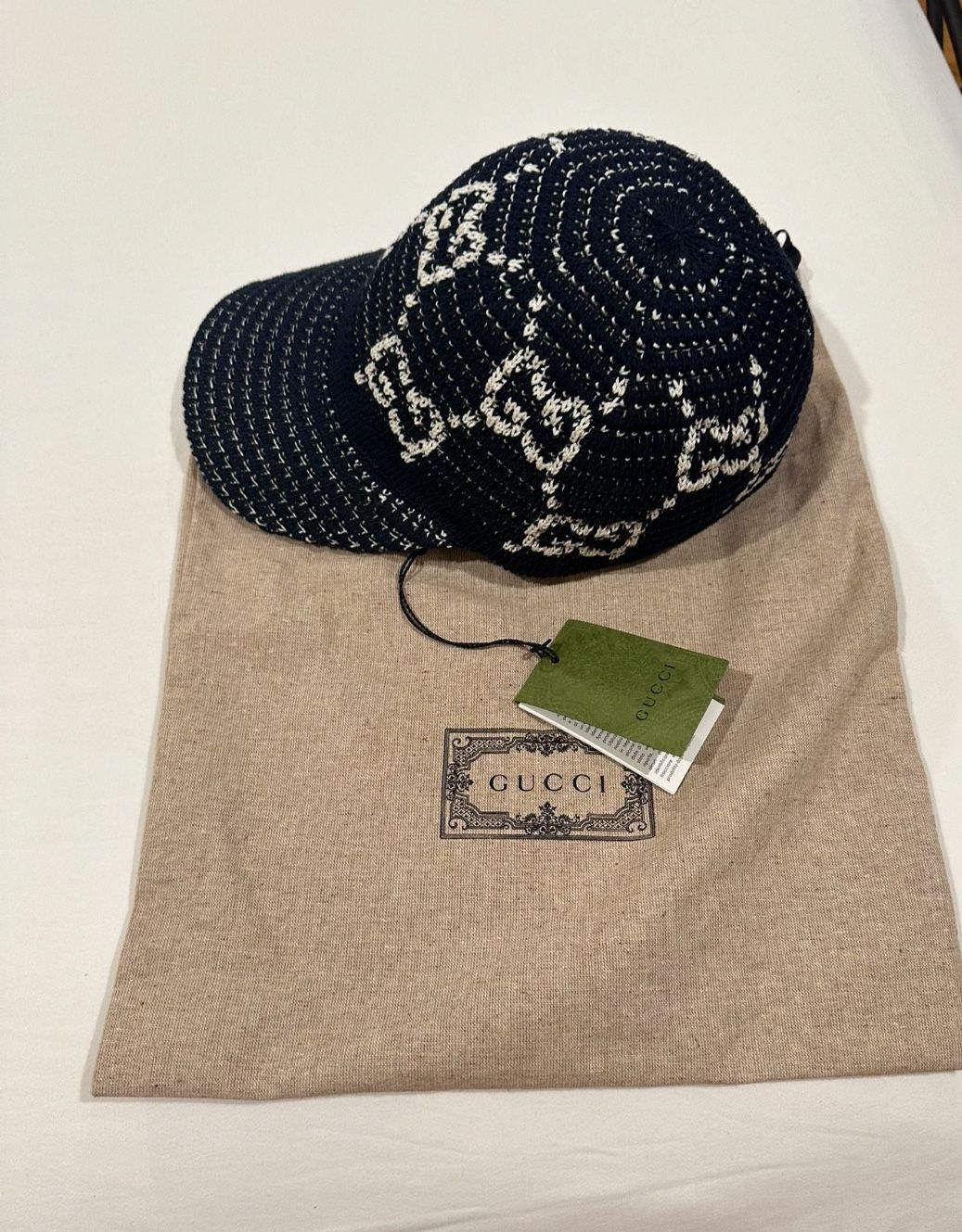 Gucci Crochet Baseball Hat