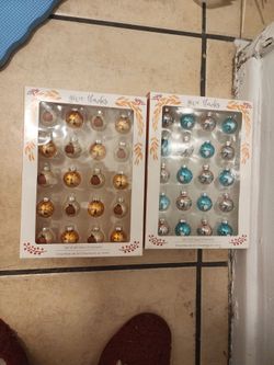 Give Thanks Mini Glass Ornaments Set of 20