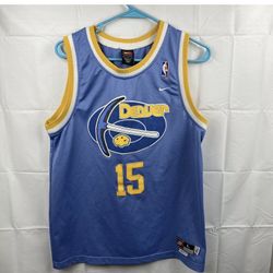 Nike Basketball Jersey Youth Boys Size L Blue Denver Nuggets #15 Carmelo Anthony