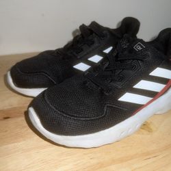 Adidas Toddler Nebzed I Core Black White Scarlet Red Shoes EG3 Shoes for kids Size: 8 1/2K