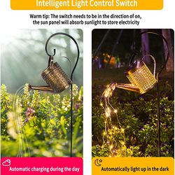 Upgrade Large Watering Can with Lights - Solar Garden Lights, Waterproof Solar Lanterns Garden Decorations for Outdoor, Pathway, Yard, Deck, Lawn, Pat