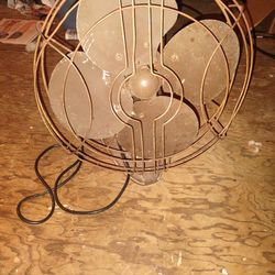 Vintage 1(contact info removed) Style Oscillating Desk Top Fan In Working Condition ,And Antique Open Flame Gas Stove $300