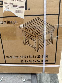 Wooden cat House 16.5 x 18.1 x 20.5 IN