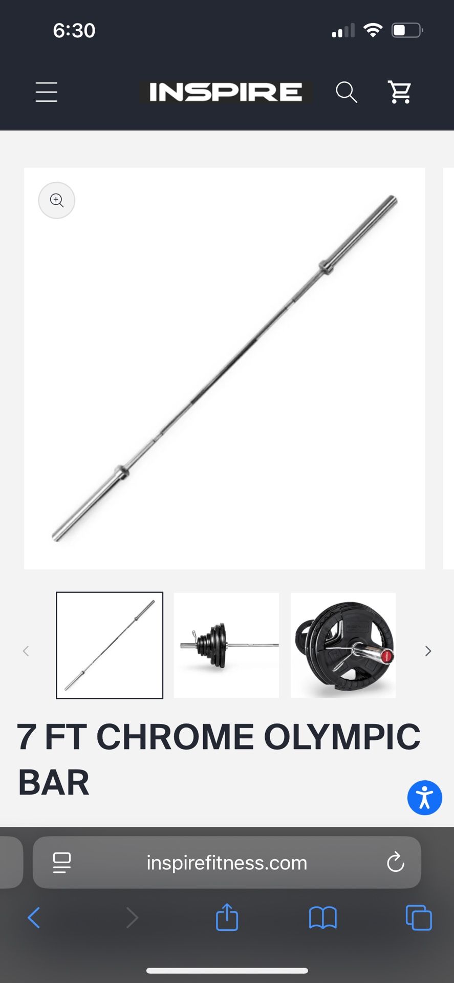 Inspire Fitness Olympic Barbell