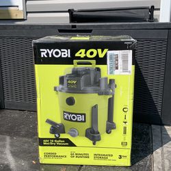 BRAND NEW - RYOBI 40V 10 Gallon Wet/Dry Vacuum (Tool Only)