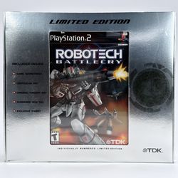 Robotech Battlecry Playstation 2 Collectors Edition SEALED TDK