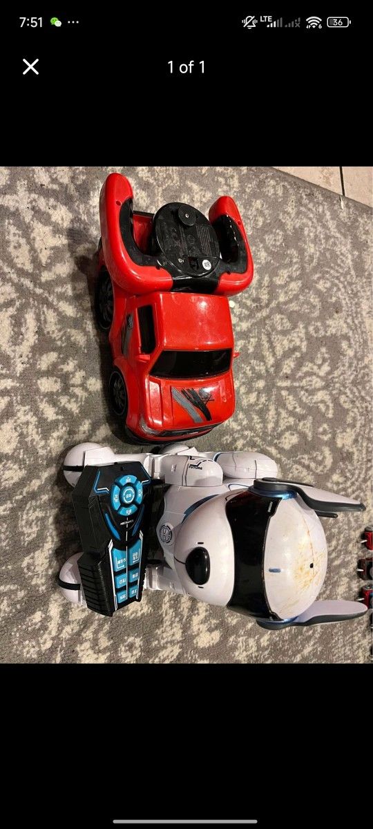 Electronic Remote-Control Dog & Remote-Control Toy Car