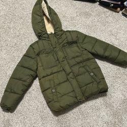Size 4 Kids puffer Jacket with sherpa lining
