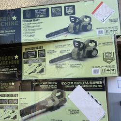 Chain Saw And Leaf Blower