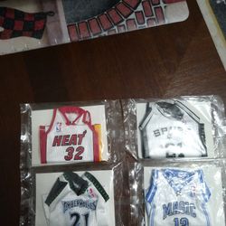 2007/08 Shaq, Garnett,Duncan, Dwight Howard Mini Jerseys Lot For Sale