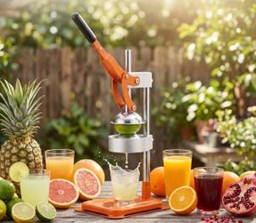 Large Professional Juicer, Hand Juicer Squeezer, Commercial Grade Citrus Juicer, Food-Grade, Stainle