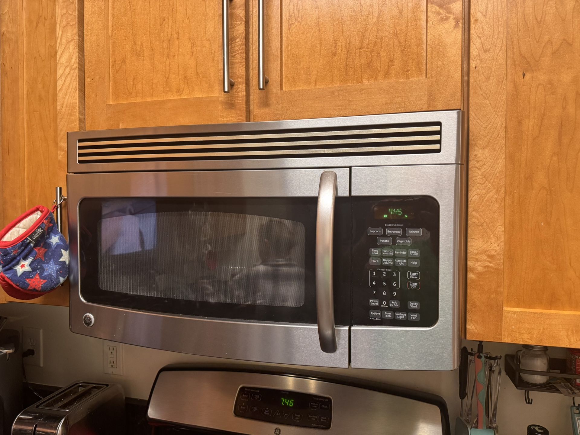 GE Profile microwave