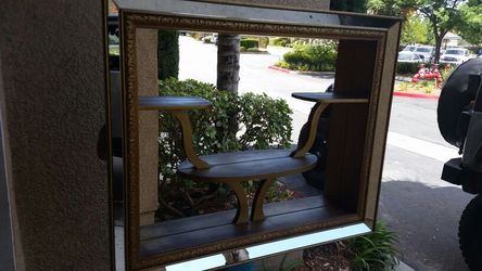 *****Framed Mirror/Shelf****