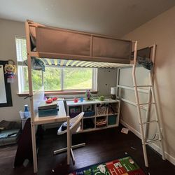 Ikea Loft Bed With Desk Vitval 