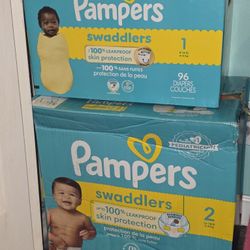 Pampers Swaddlers Size 1 & 2 