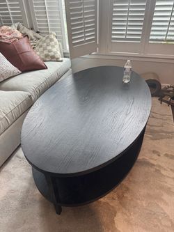Crate and Barrel Solid Wood Coffee Table