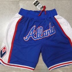 Atlanta Braves Just Don Shorts Size Medium-XL