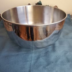 Vintage 9 Inch Stainless Steel Bowl For Sunbeam Stand Mixer