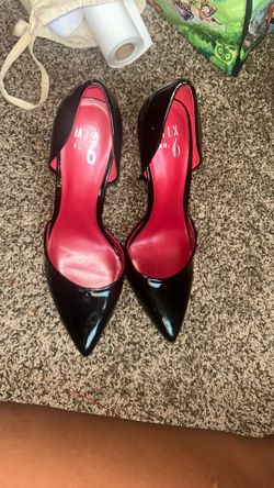 Red & Black Stiletto Heels – NEW • Pointed Toe • Size 9 
