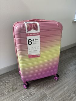iFRY pink color hard side check in luggage