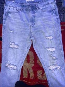 Pacsun light blue distressed Skinny Jeans 34x32