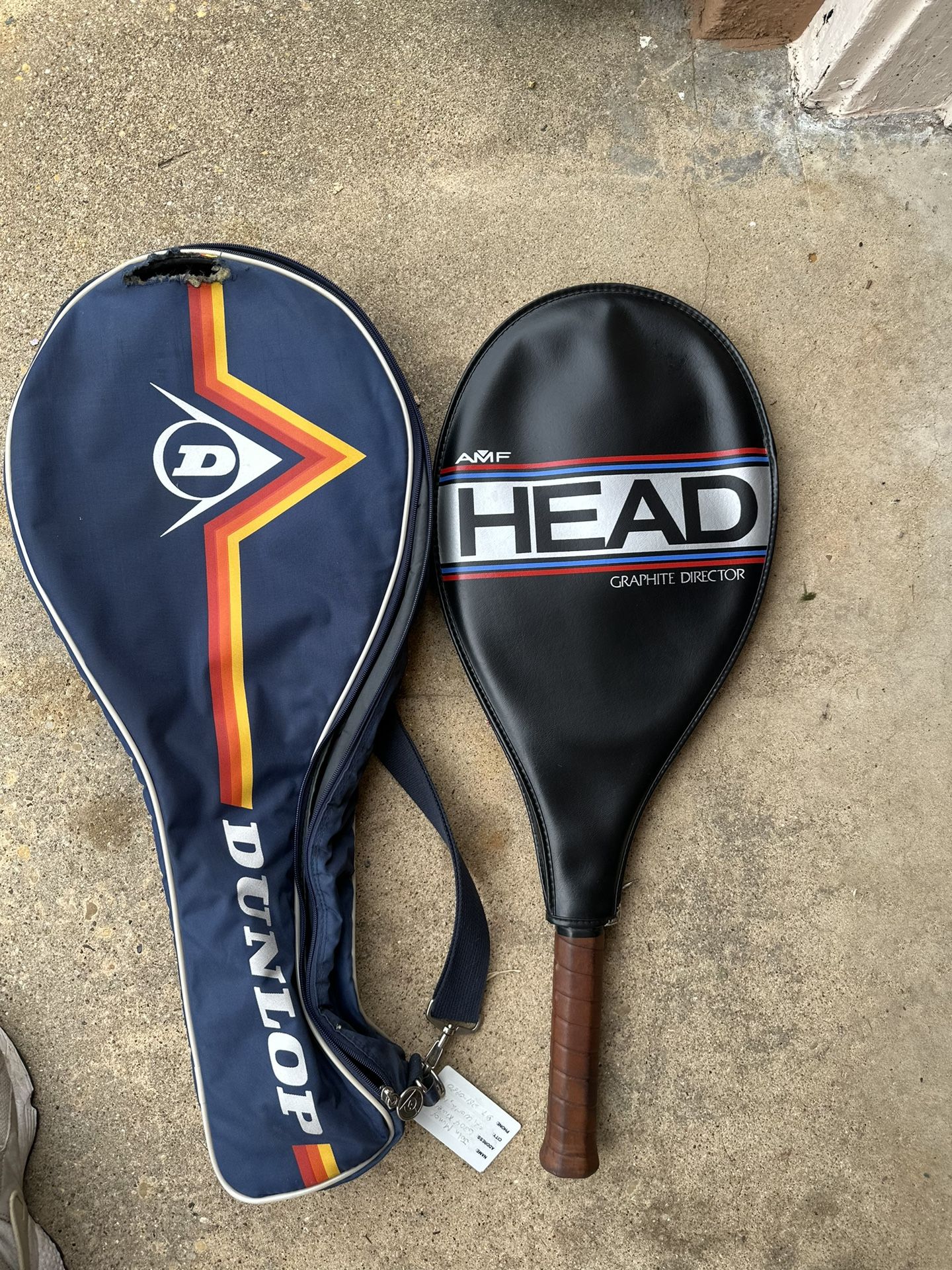 Black AMF Head Director Tennis Racquet Racket 4 3/4 with Cover