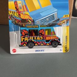 2025 Hot Wheels Quick Bite Blue #149 Mainline Case G Fast Foodie NEW!