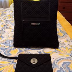 Vera Bradley Pocketbook And Wallet Set