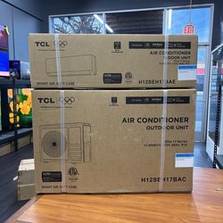 TCL 12,000 BTU BRAND NEW MINI SPLIT AIR CONDITIONER HOT/COLD AIR SMART WIFI