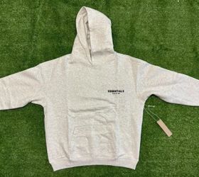Essentials light oatmeal hoodie size xs men